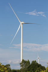 power generator wind turbines on the mountian ridge, Huay Bong, Dan Khun tod, Nakhonratchasima