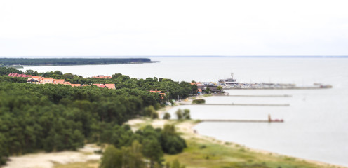 Nida - Curonian Spit and Curonian Lagoon, Nida, Klaipeda, Lithuania. Nida harbour.