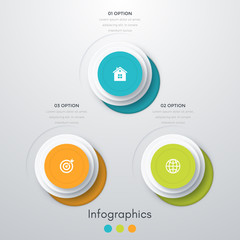 infographics three options