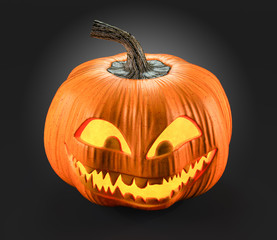 Halloween pumpkin 3d rendering