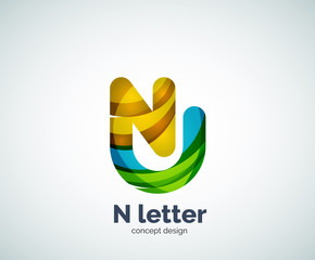 Fototapeta premium Letter N logo