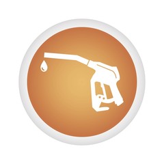 gun refueling car icon vector