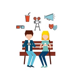 social media marketing business vector illustration design