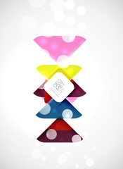 Square and triangle pattern background