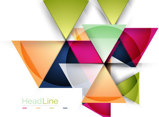 Triangle abstract background