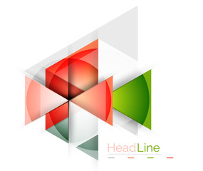 Vector 3d geometric abstract background