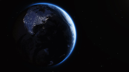 Night lights earth