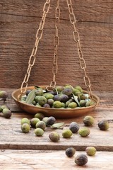 bilancia stadera e olive