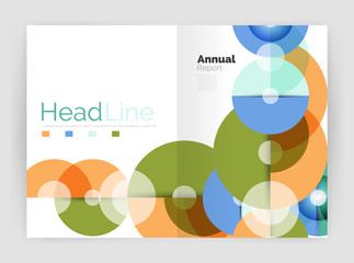Circle abstract background, business annual report