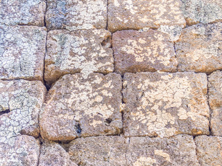 Abstract grid tiles rock pattern floor