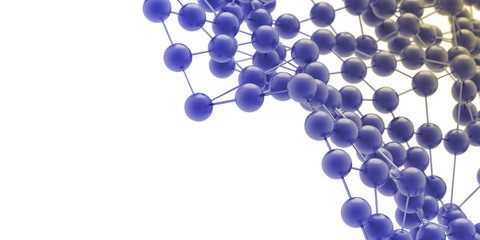 Molecole 3d rendering background
