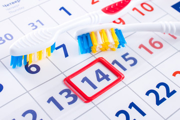 Calendar date of the visit to the dentist