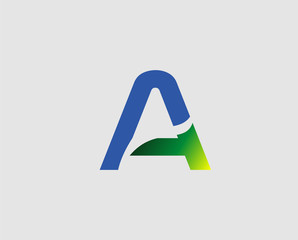 Abstract icon logo for letter A
