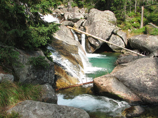 Naklejka na ściany i meble Studenovodske waterfall Slovakia