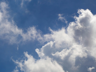 big cloud on blue sky