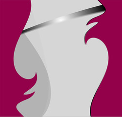 Purple background and brown background vector abstract symmetrical modern pattern for message and text web design
