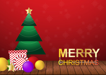 Merry christmas background vector illustration