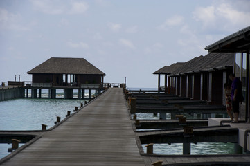 Paradise oslands of Maldives. March 15, 2012.