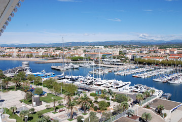 Vues aériennes depuis la grande roue du port de Saint-Raphaël