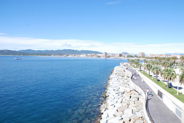 Obraz premium Vues aériennes depuis la grande roue du port de Saint-Raphaël