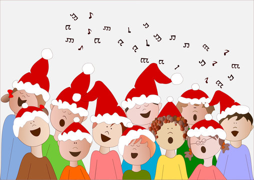 coro di bambini di Natale