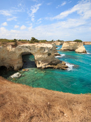 Obraz premium Faraglioni a Torre Sant'Andrea - Salento, Puglia