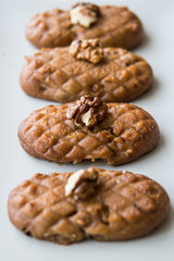 Turkish Dessert Kalburabasti / Sekerpare with wallnuts.