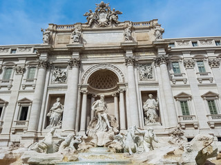 Naklejka na ściany i meble Trevi Fountain in Rome, Italy.
