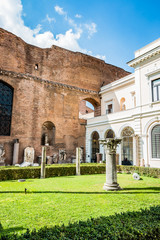 Obraz premium Les thermes de Dioclétien à Rome