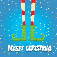 christmas cartoon elfs legs