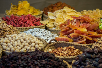 Cestos de frutos secos