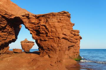 Rock Formation along Prince Edward Island's north shore.