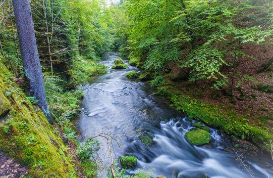 Kamnitzklamm edmundsklamm Magische Landschaft in der B&ouml;hmische Schweiz Tscheschien 