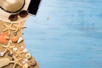 Summer objects for vacation