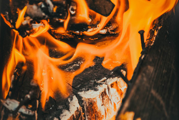 Красивое фото огня в печке