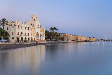 sunset in Kos town