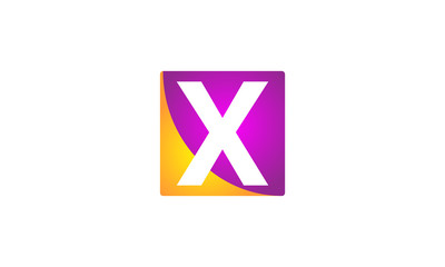 X letters background color box