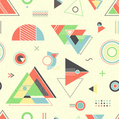 Obraz premium Abstract geometric background. Trendy seamless pattern