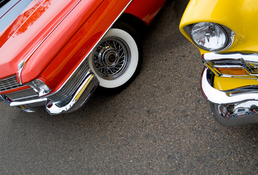 Beautiful Chrome adorns Classic Cars