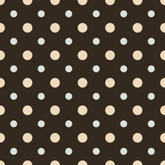 Abstract vector dotted seamless pattern.