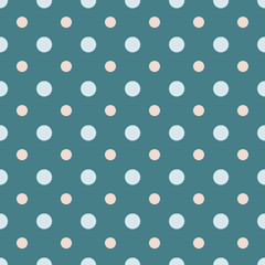 Abstract vector dotted seamless pattern.