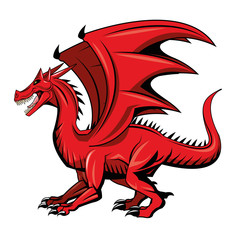 Dragon cartoon icon. Chinese asian fantasy and animal theme. Colorful design. Vector illustration