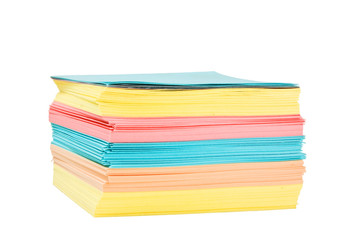 stack of paper to record