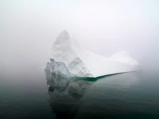 Rolgordijnen Gletsjers grote gletsjers op de Noordelijke IJszee bij Groenland