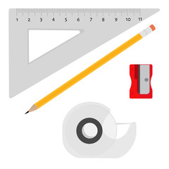 Stationery tools vector