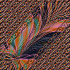 Abstract image, colorful graphics and  tapestry