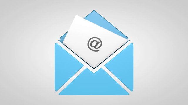 You've got mail: A 3D animated email animation that includes the corresponding matte clip at the end.