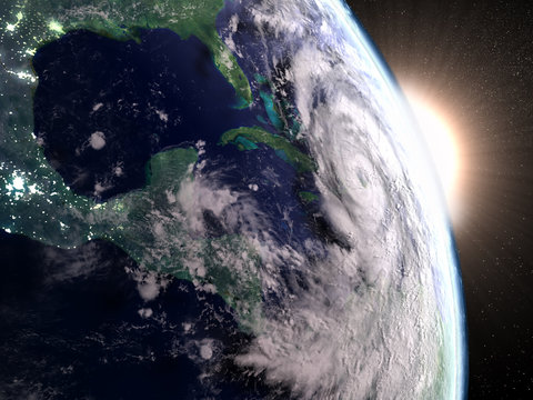 Hurricane Matthew seen from space
