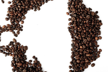 coffee grains,abstract, dark