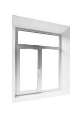 New empty window isolated on white